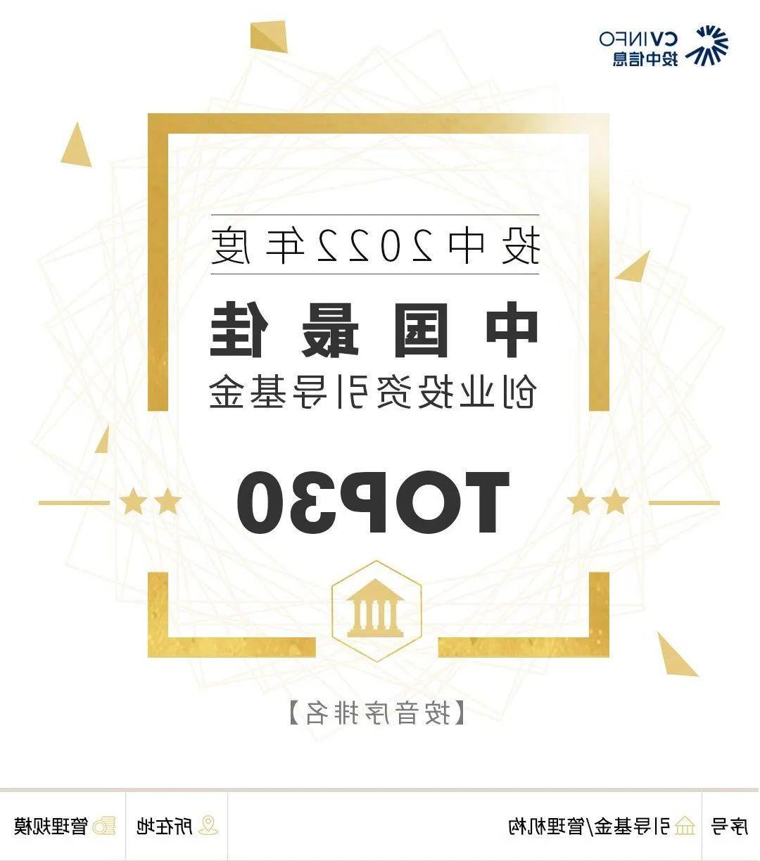 中国最佳创业投资引导基金